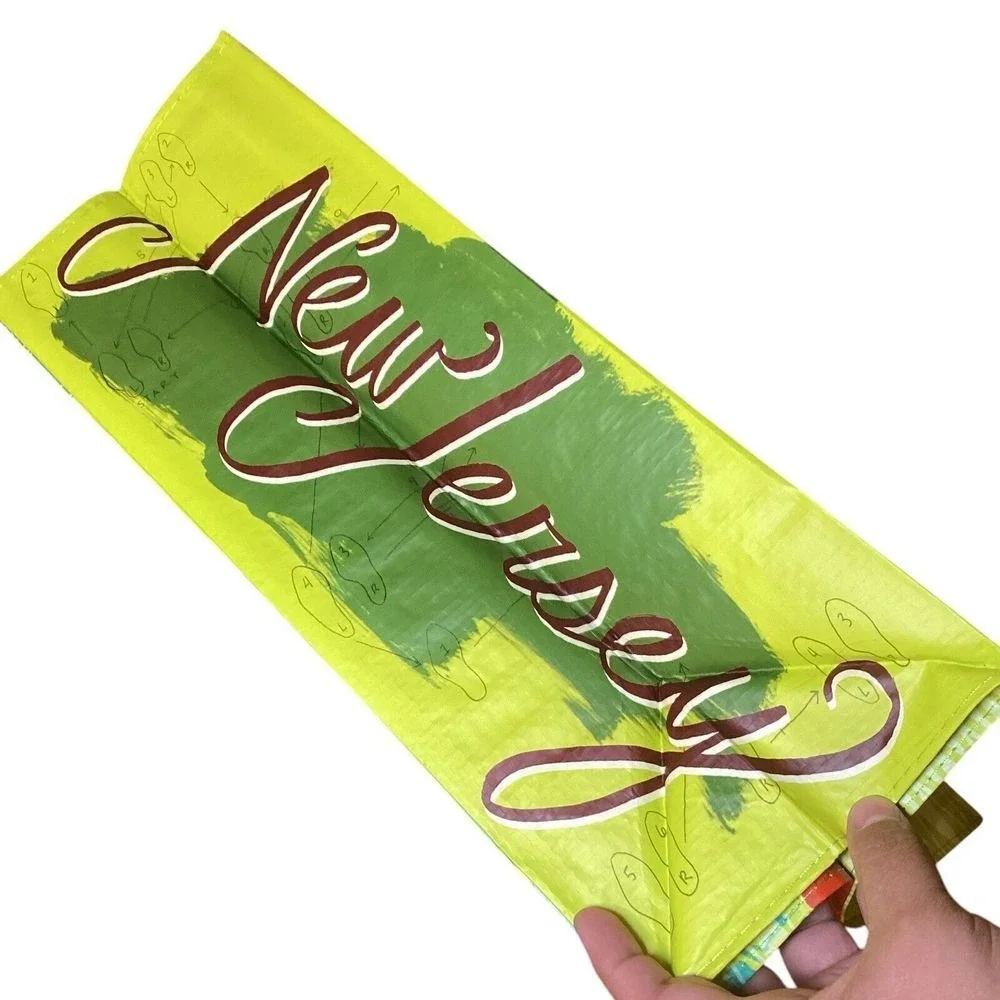 Trader Joes New Jersey Reusable Grocery Bag Tote Boardwalk Jukebox 6 Gallon NEW